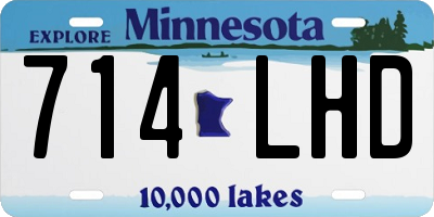 MN license plate 714LHD
