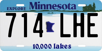 MN license plate 714LHE