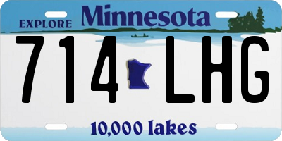 MN license plate 714LHG