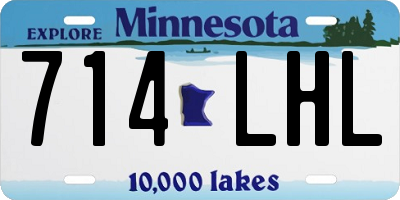 MN license plate 714LHL