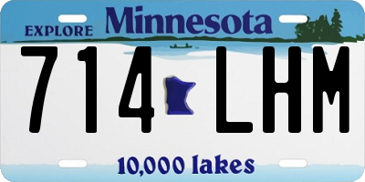 MN license plate 714LHM