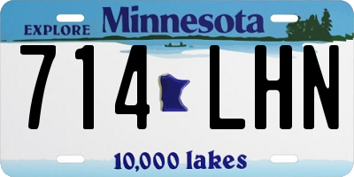 MN license plate 714LHN