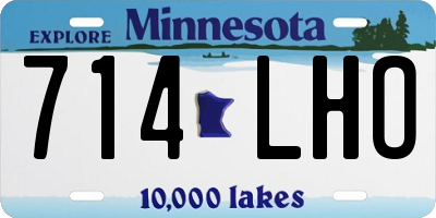 MN license plate 714LHO