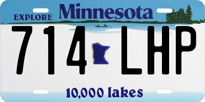 MN license plate 714LHP
