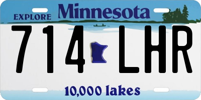 MN license plate 714LHR