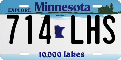 MN license plate 714LHS
