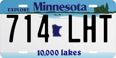 MN license plate 714LHT