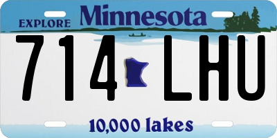 MN license plate 714LHU