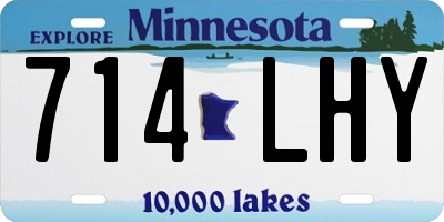 MN license plate 714LHY