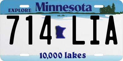 MN license plate 714LIA