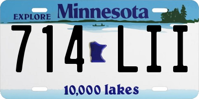 MN license plate 714LII