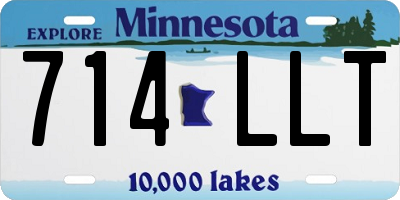 MN license plate 714LLT