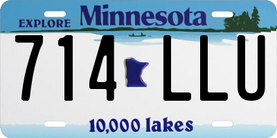 MN license plate 714LLU