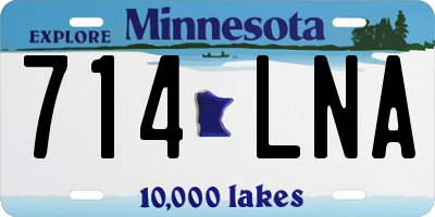 MN license plate 714LNA
