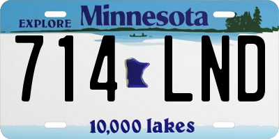 MN license plate 714LND