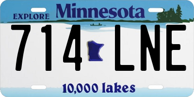 MN license plate 714LNE