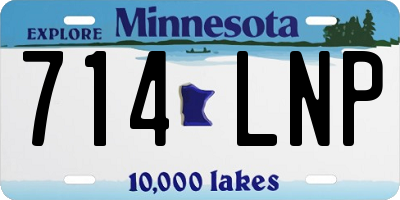 MN license plate 714LNP