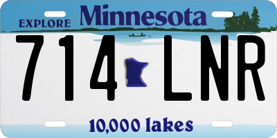 MN license plate 714LNR