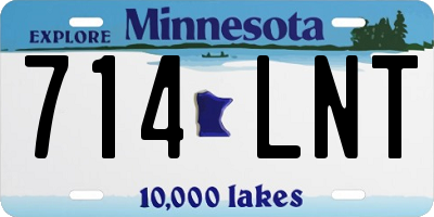 MN license plate 714LNT