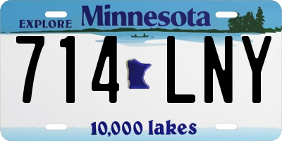 MN license plate 714LNY