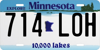 MN license plate 714LOH