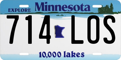 MN license plate 714LOS