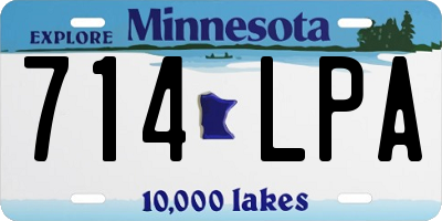 MN license plate 714LPA