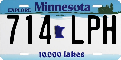 MN license plate 714LPH