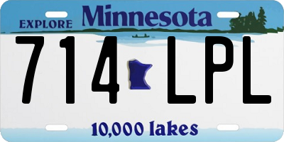 MN license plate 714LPL