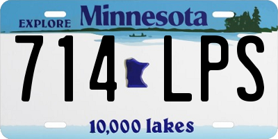 MN license plate 714LPS
