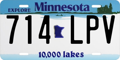 MN license plate 714LPV