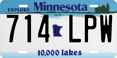 MN license plate 714LPW