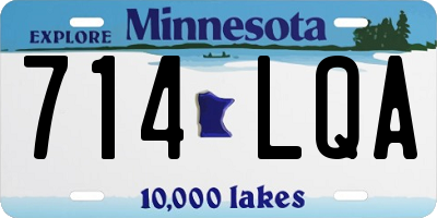 MN license plate 714LQA