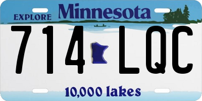 MN license plate 714LQC