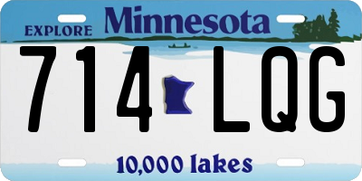 MN license plate 714LQG