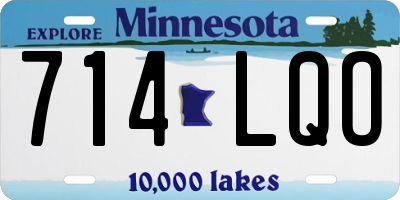 MN license plate 714LQO