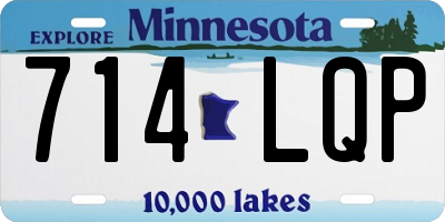 MN license plate 714LQP