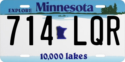 MN license plate 714LQR