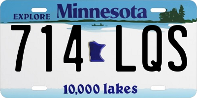 MN license plate 714LQS
