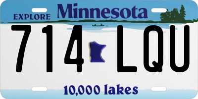 MN license plate 714LQU