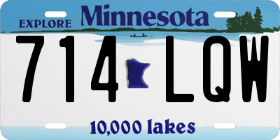 MN license plate 714LQW