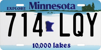 MN license plate 714LQY