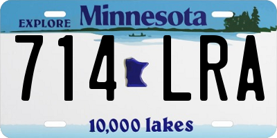MN license plate 714LRA