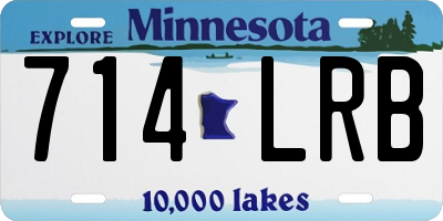 MN license plate 714LRB