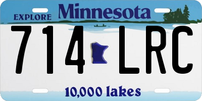 MN license plate 714LRC