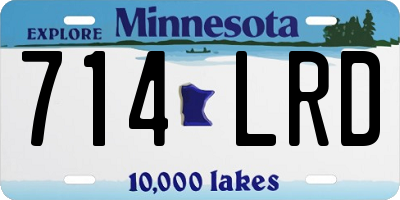 MN license plate 714LRD