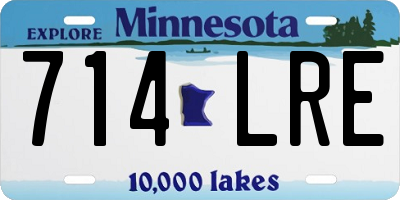 MN license plate 714LRE