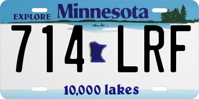 MN license plate 714LRF