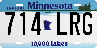 MN license plate 714LRG