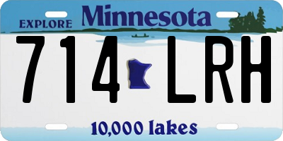 MN license plate 714LRH